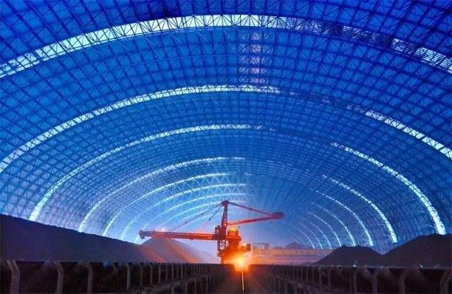 北海亿优钢构工程师为您解析原料场封闭技术的特点和类型